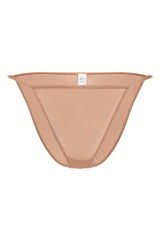 Soft Mesh String Bikini in Warm Peach
