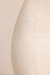 Embellished Bandeau Cowl Neck Maxi Dress in White