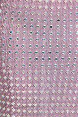 Embellished Square Neck Thigh Split Gown in Lilac