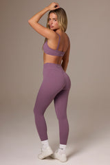 Soft Active Ruched Leggings in Dusk