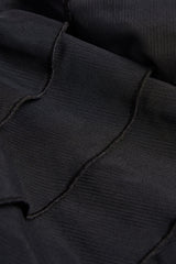 Ruffled Halterneck Bodysuit in Black