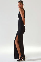 Modal Racerback Maxi Dress in Black