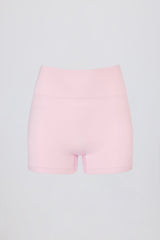 Super Sculpt Seamless Mini Shorts in Powder Pink