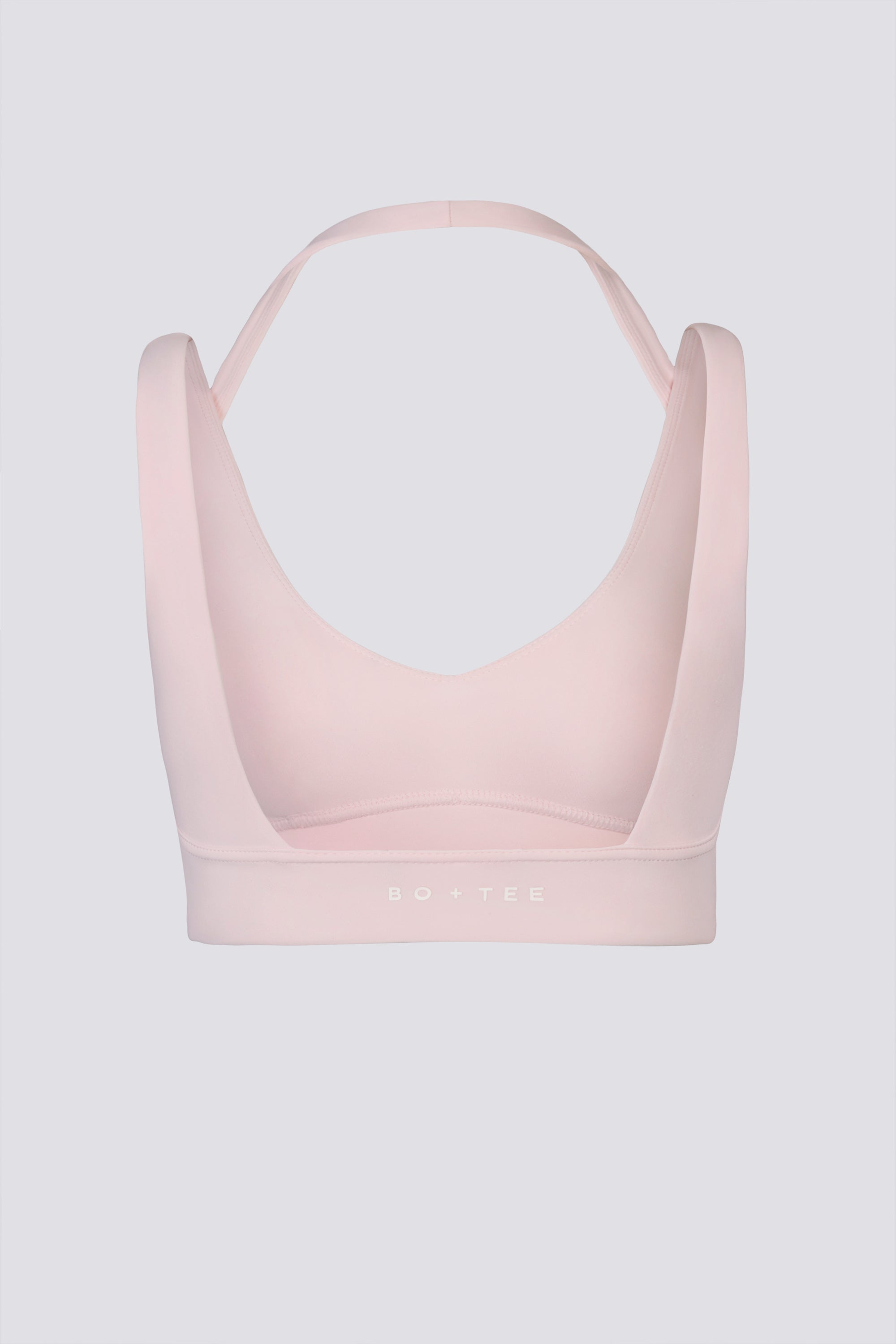 Soft Active Open-Back Sports Bra in Ballet Pink