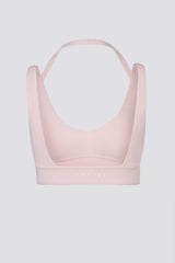 Soft Active Open-Back Sports Bra in Ballet Pink
